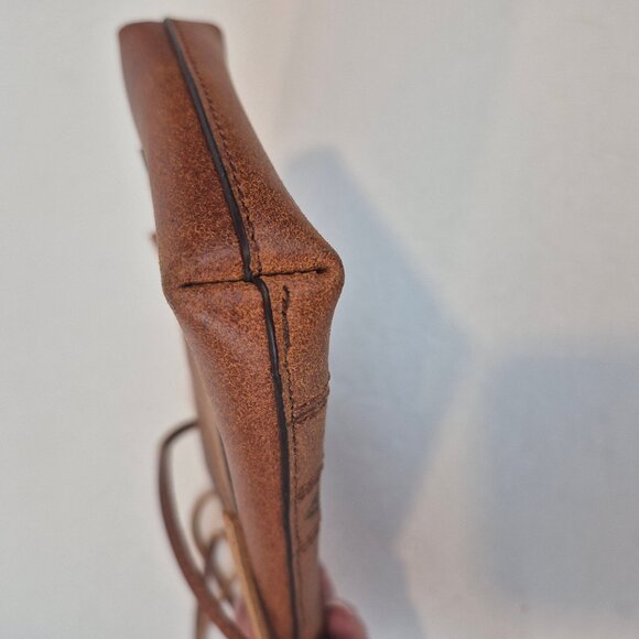 MW Most Wanted Rustic Leather Crossbody Southwestern Etched Design Made in USA - Picture 15 of 16